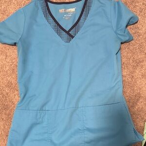 Grey's Anatomy Teal V-Neck Scrub Top